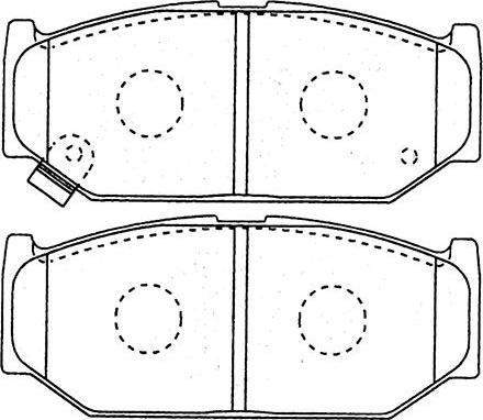 Kavo Parts BP-8531 - Тормозные колодки, дисковые, комплект autospares.lv