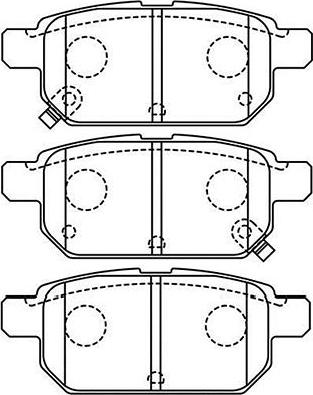 Kavo Parts BP-8532 - Тормозные колодки, дисковые, комплект autospares.lv