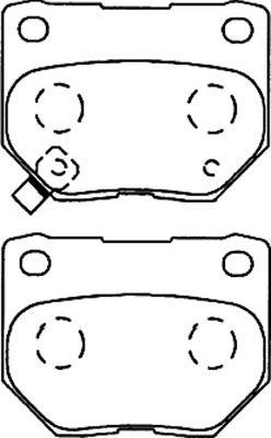 Kavo Parts BP-8015 - Тормозные колодки, дисковые, комплект autospares.lv