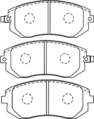 Kavo Parts BP-8017 - Тормозные колодки, дисковые, комплект autospares.lv