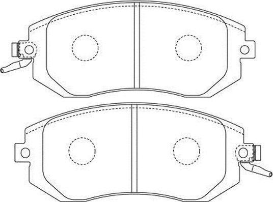 Kavo Parts BP-8024 - Тормозные колодки, дисковые, комплект autospares.lv