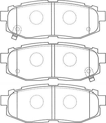 Kavo Parts BP-8023 - Тормозные колодки, дисковые, комплект autospares.lv