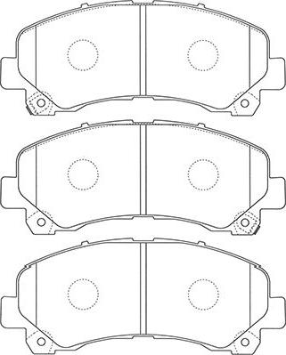 Kavo Parts BP-3517 - Тормозные колодки, дисковые, комплект autospares.lv