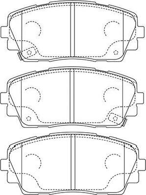 Kavo Parts BP-3045 - Тормозные колодки, дисковые, комплект autospares.lv