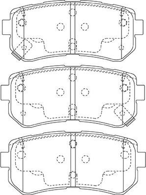 Kavo Parts BP-3046 - Тормозные колодки, дисковые, комплект autospares.lv