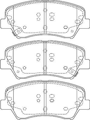 Kavo Parts BP-3047 - Тормозные колодки, дисковые, комплект autospares.lv