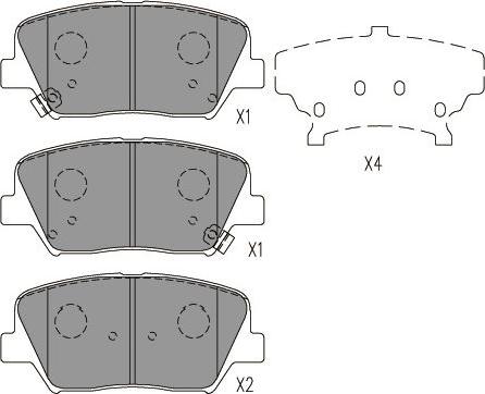 Kavo Parts BP-3059 - Тормозные колодки, дисковые, комплект autospares.lv