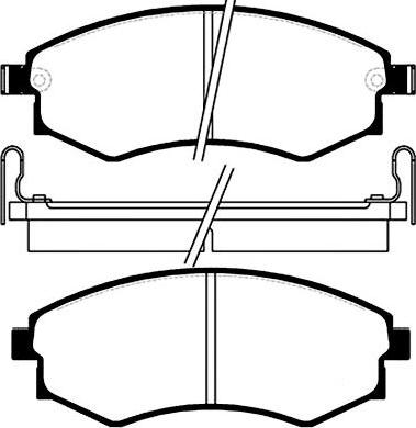 MOPROD MDP1144 - Тормозные колодки, дисковые, комплект autospares.lv