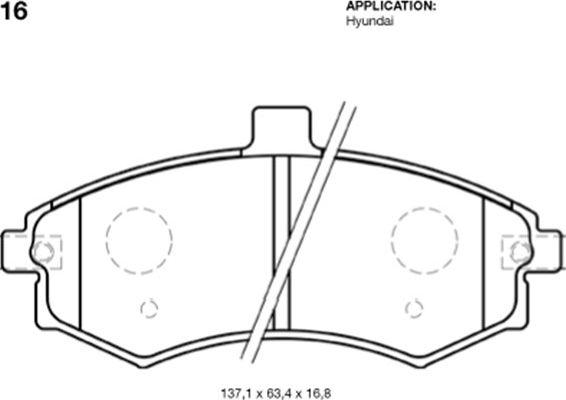 Kavo Parts BP-3016 - Тормозные колодки, дисковые, комплект autospares.lv