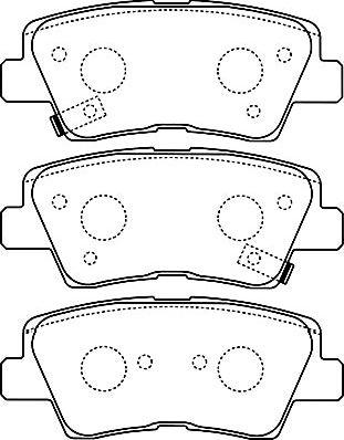 Kavo Parts BP-3034 - Тормозные колодки, дисковые, комплект autospares.lv