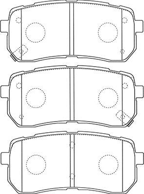 Kavo Parts BP-3036 - Тормозные колодки, дисковые, комплект autospares.lv