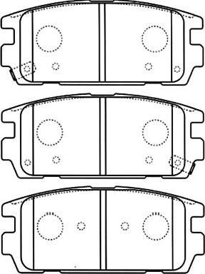 Kavo Parts BP-3022 - Тормозные колодки, дисковые, комплект autospares.lv