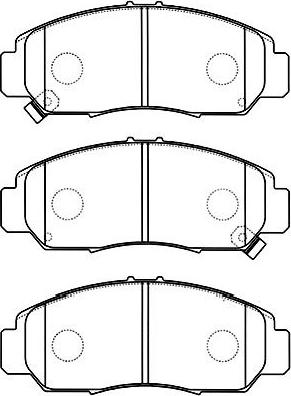 Kavo Parts BP-2047 - Тормозные колодки, дисковые, комплект autospares.lv