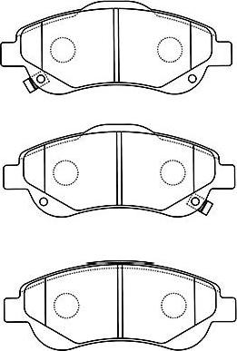 Kavo Parts BP-2054 - Тормозные колодки, дисковые, комплект autospares.lv