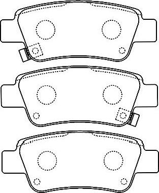 Kavo Parts BP-2055 - Тормозные колодки, дисковые, комплект autospares.lv