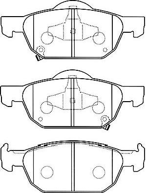 Kavo Parts BP-2056 - Тормозные колодки, дисковые, комплект autospares.lv