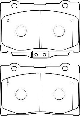 Kavo Parts BP-2052 - Тормозные колодки, дисковые, комплект autospares.lv