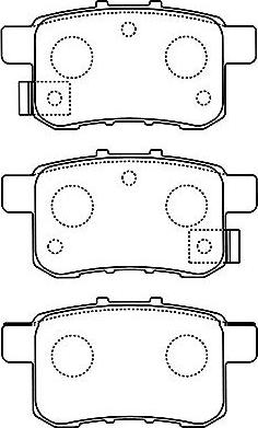 Kavo Parts BP-2057 - Тормозные колодки, дисковые, комплект autospares.lv