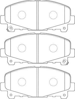 Kavo Parts BP-2060 - Тормозные колодки, дисковые, комплект autospares.lv