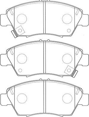 Kavo Parts BP-2061 - Тормозные колодки, дисковые, комплект autospares.lv