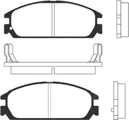 Kavo Parts BP-2008 - Тормозные колодки, дисковые, комплект autospares.lv