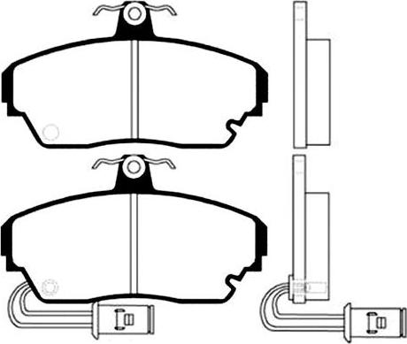 Kavo Parts BP-2007 - Тормозные колодки, дисковые, комплект autospares.lv