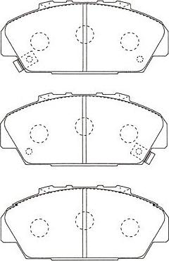 Kavo Parts BP-2018 - Тормозные колодки, дисковые, комплект autospares.lv