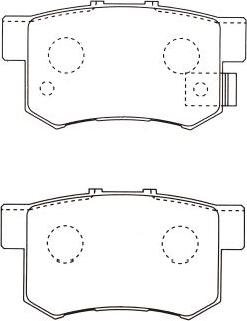 Kavo Parts BP-2032 - Тормозные колодки, дисковые, комплект autospares.lv