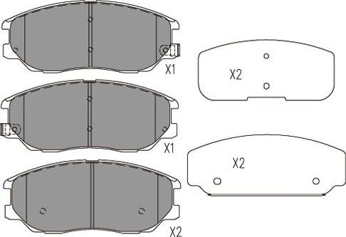 Kavo Parts BP-7506 - Тормозные колодки, дисковые, комплект autospares.lv