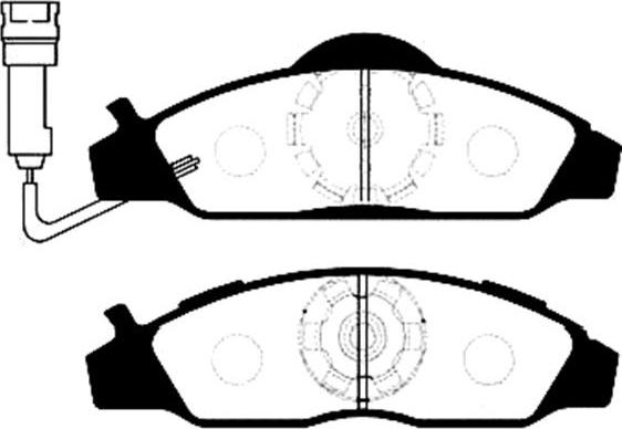 Ferodo TAR1156 - Тормозные колодки, дисковые, комплект autospares.lv