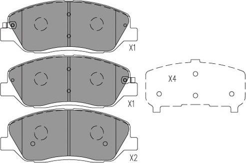 Kavo Parts BP-7507 - Тормозные колодки, дисковые, комплект autospares.lv