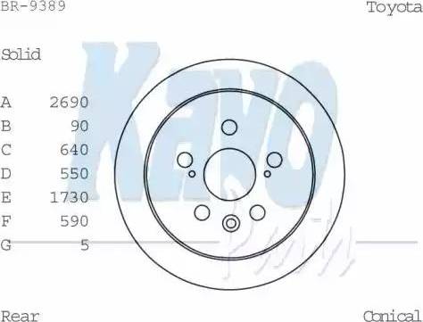 Kavo Parts BR-9389 - Тормозной диск autospares.lv