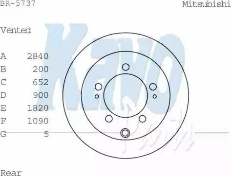 Kavo Parts BR-5737 - Тормозной диск autospares.lv