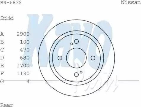 Kavo Parts BR-6738 - Тормозной диск autospares.lv