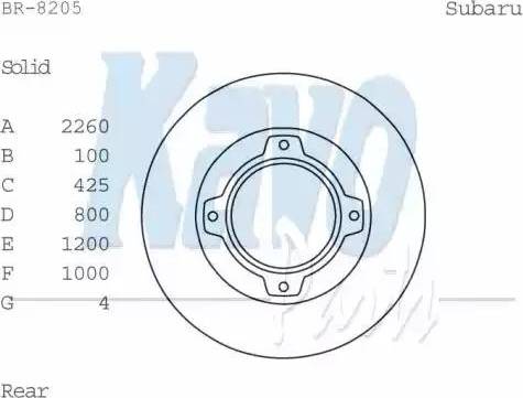 Kavo Parts BR-8205 - Тормозной диск autospares.lv