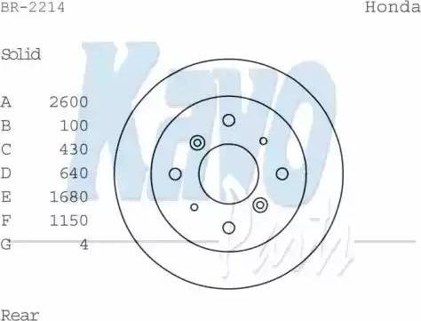 Kavo Parts BR-2214 - Тормозной диск autospares.lv