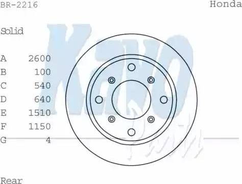 Kavo Parts BR-2216 - Тормозной диск autospares.lv