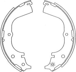 Kavo Parts BS-9946 - Комплект тормозных колодок, барабанные autospares.lv