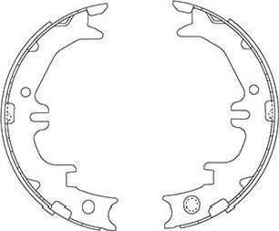 Kavo Parts BS-9947 - Комплект тормозных колодок, барабанные autospares.lv