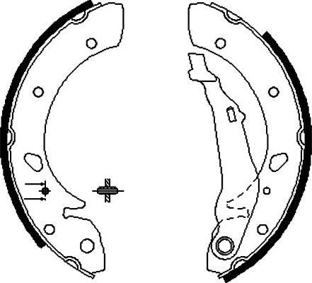 Kavo Parts BS-9915 - Комплект тормозных колодок, барабанные autospares.lv