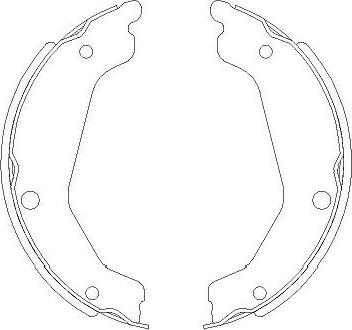 Kavo Parts BS-4409 - Комплект тормозных колодок, барабанные autospares.lv