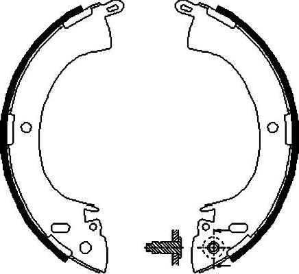 Kavo Parts BS-6403 - Комплект тормозных колодок, барабанные autospares.lv