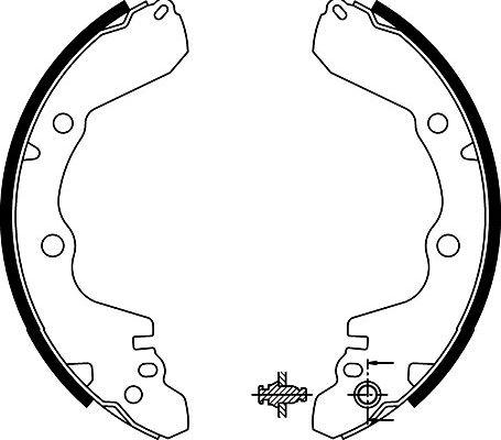 Kavo Parts BS-6416 - Комплект тормозных колодок, барабанные autospares.lv