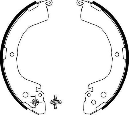 Kavo Parts BS-6411 - Комплект тормозных колодок, барабанные autospares.lv