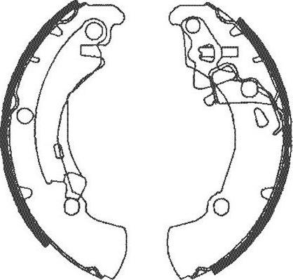 Kavo Parts BS-1909 - Комплект тормозных колодок, барабанные autospares.lv