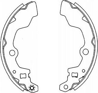 Kavo Parts BS-8930 - Комплект тормозных колодок, барабанные autospares.lv