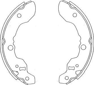 Kavo Parts KBS-8930 - Комплект тормозных колодок, барабанные autospares.lv