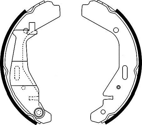 Kavo Parts BS-8926 - Комплект тормозных колодок, барабанные autospares.lv