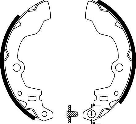 Kavo Parts BS-8921 - Комплект тормозных колодок, барабанные autospares.lv