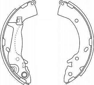 Kavo Parts BS-3415 - Комплект тормозных колодок, барабанные autospares.lv